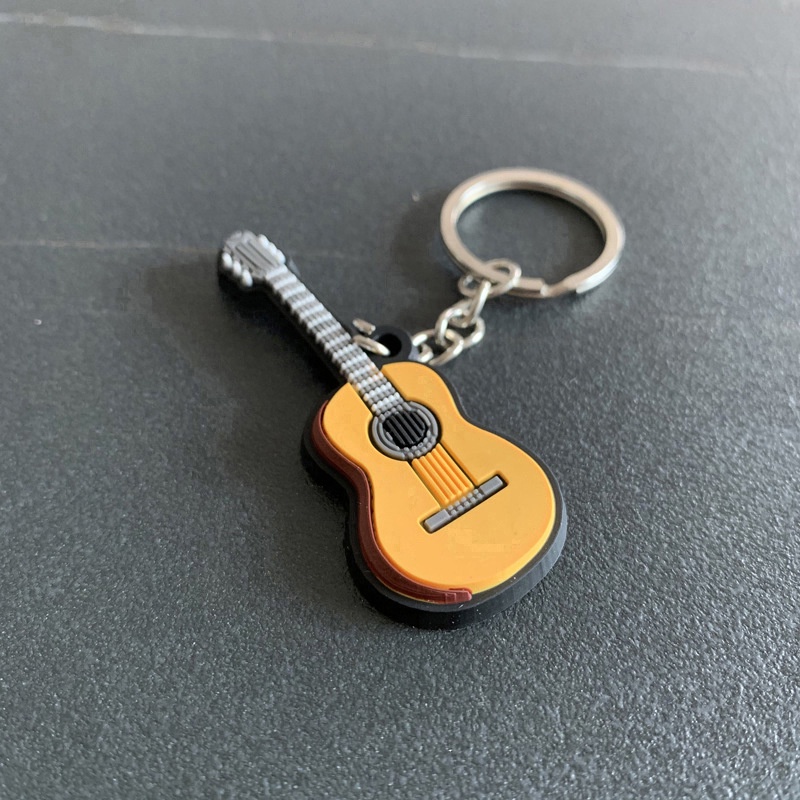 Móc Khóa Đàn Guitar , Piano I Nhựa Pvc dẻo Cao Cấp