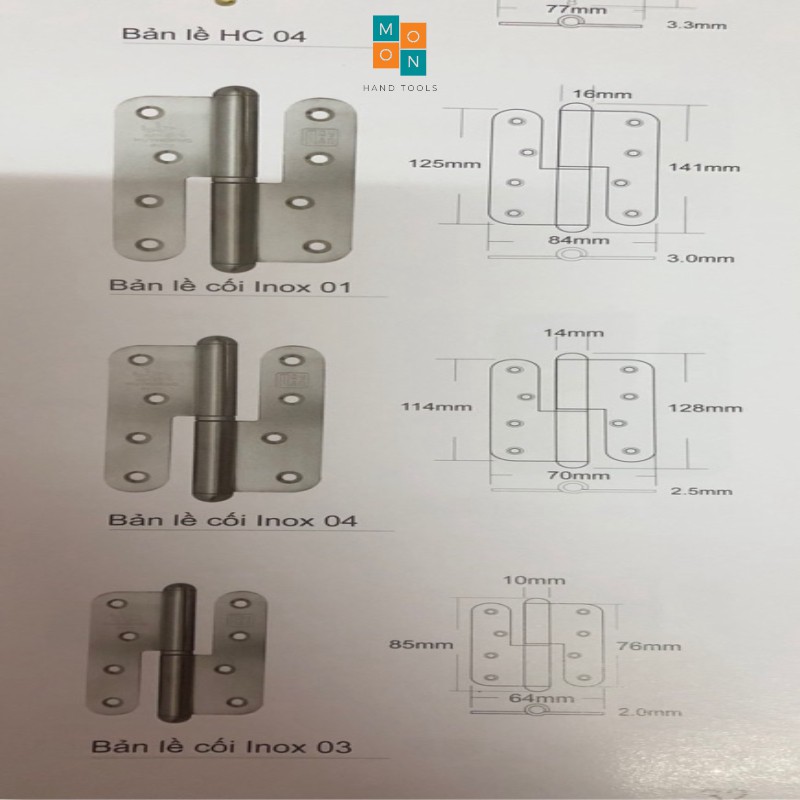 Bản Lề Cối Inox Huy Hoàng