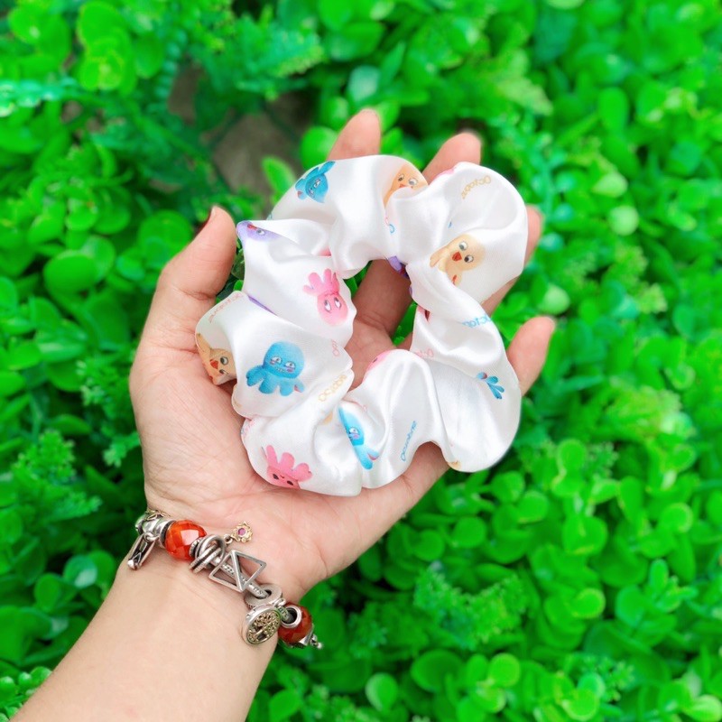 [Mã FAST10KT4 giảm 10K đơn bất kỳ] Buộc tóc SCRUNCHIES hoạt hình hoạ tiết BẠCH TUỘC