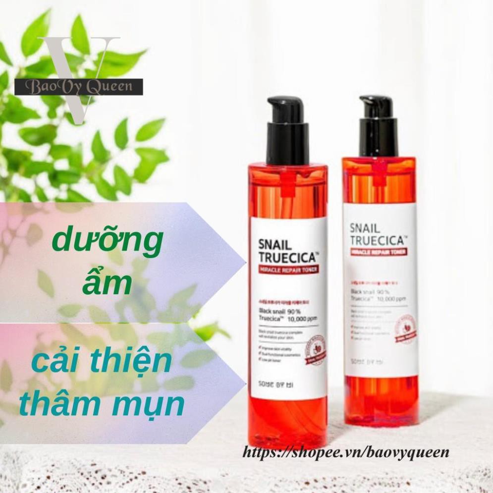 Nước Hoa Hồng Cân Bằng Da, Giúp Da Săn Chắc Chiết Xuất Ốc Sên Some By Mi Snail Truecica Miracle Repair Toner 135ml