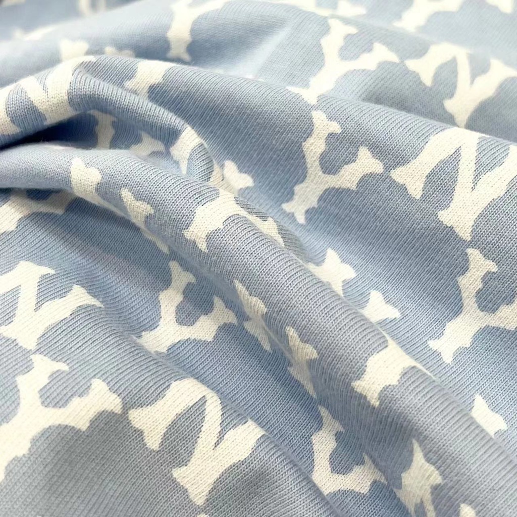 Áo Thun Tay Ngắn Thêu Chữ MLB Thời Trang Mùa Hè Cho Cặp Đôi