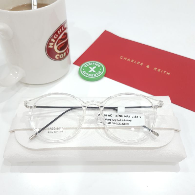 Gọng kính mắt tròn nhựa siêu nhẹ TR90 8096