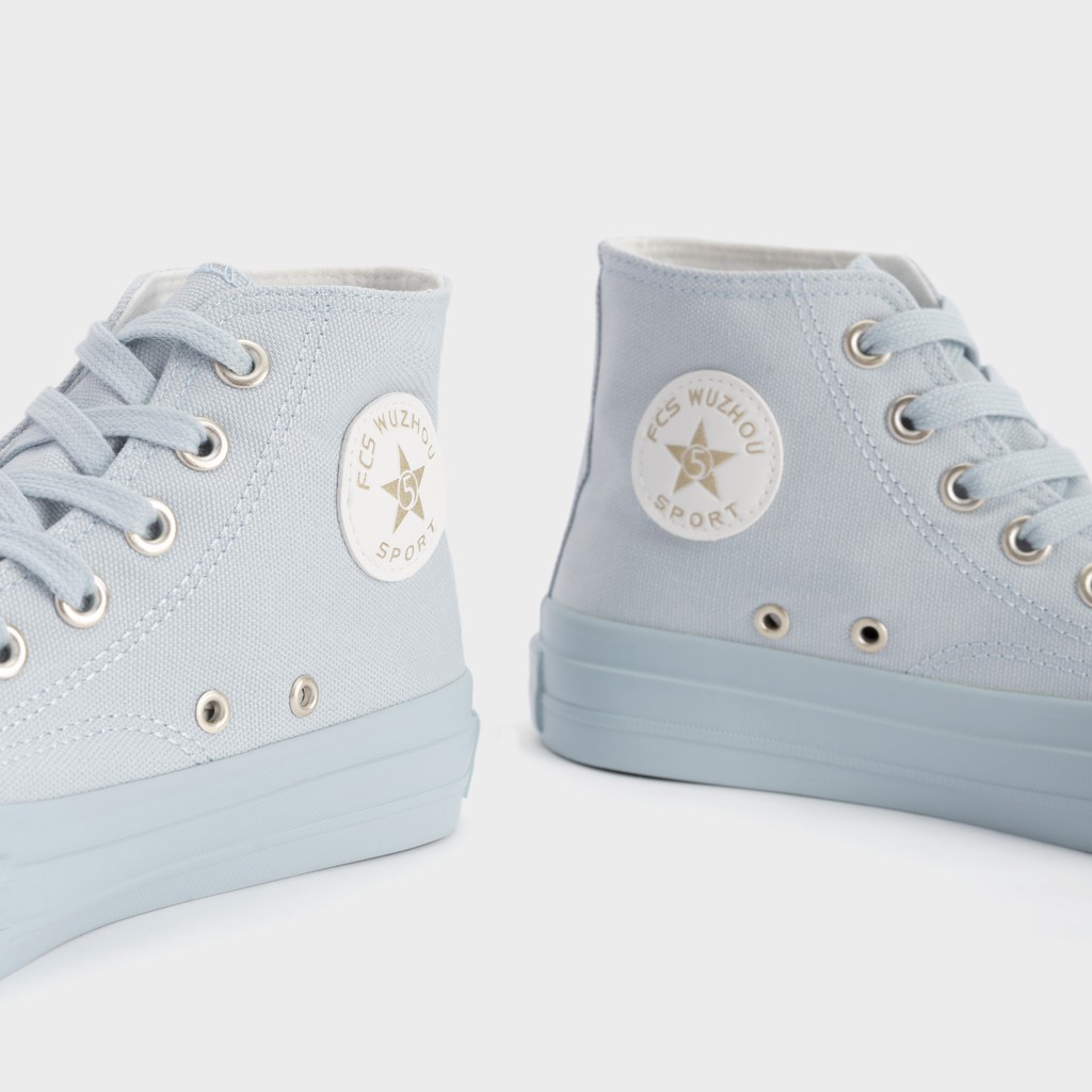 Giày Thể Thao Nữ  Sneaker Cao Cấp  Trơn Cổ Cao 3P - 09 - GSK377 | BigBuy360 - bigbuy360.vn