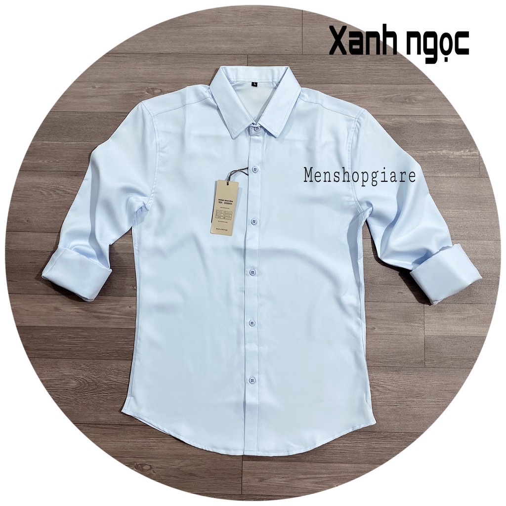 SƠ MI TRẮNG TRƠN KHÔNG NHĂN | BigBuy360 - bigbuy360.vn