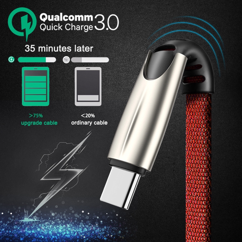 Cáp sạc nhanh bằng hợp kim nhôm USB cổng loại C/Micro USB/.cho for  Android/iPhone