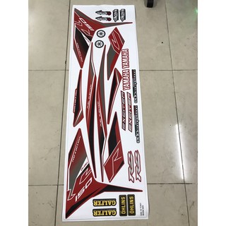 Tem rời exciter 150 rc đỏ đen