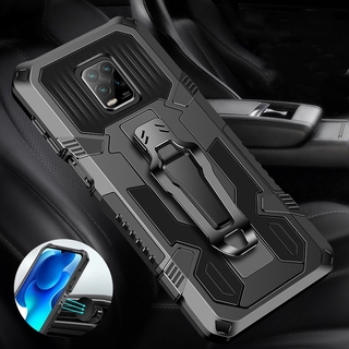 Xiaomi  Poco M3 10T Pro 10T Lite  Poco X3 NFC Note 10 Pro Note 10 Redmi Note 9 Pro Max Note 9 Pro Note 9S Note 9 TPU+PC Armor Hard Case Shockproof Cover