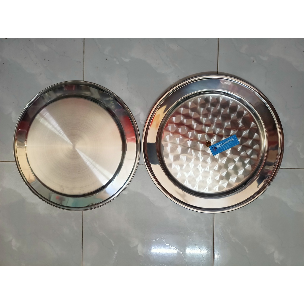 Mâm tròn inox 304 - BẢO THÀNH PHÁT - 40cm