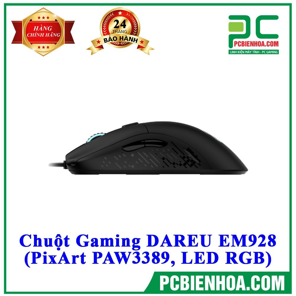 [Mã 267ELSALE hoàn 7% đơn 300K] CHUỘT GAMING DAREU EM928 (PIXART PAW3389LED RGB)