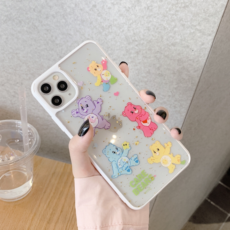 Ốp iphone - Ốp lưng viền Gấu Care Bears kim tuyến 6/6plus/6splus/7/8/7plus/8plus/x/xs/xsmax/11/11promax- Awifi Case | BigBuy360 - bigbuy360.vn