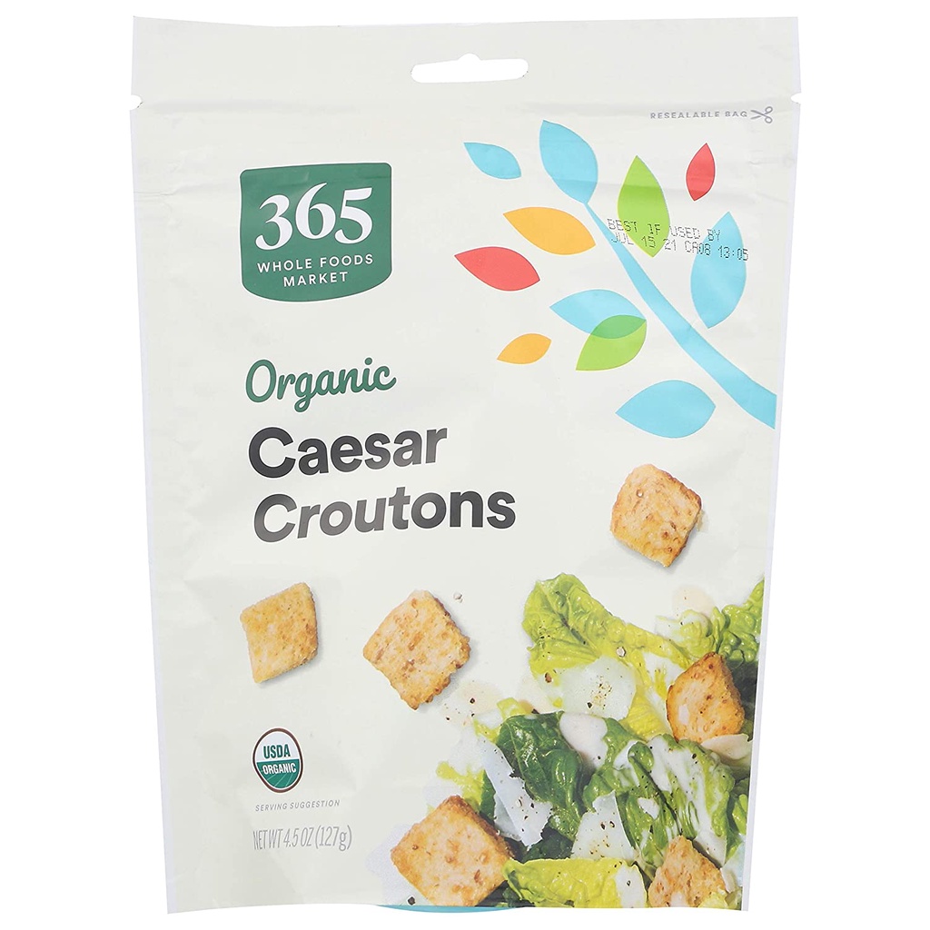 BÁNH MÌ GIÒN CROUTON CHO SALAD &amp; SOUP 365 by Whole Foods Market Organic 127g