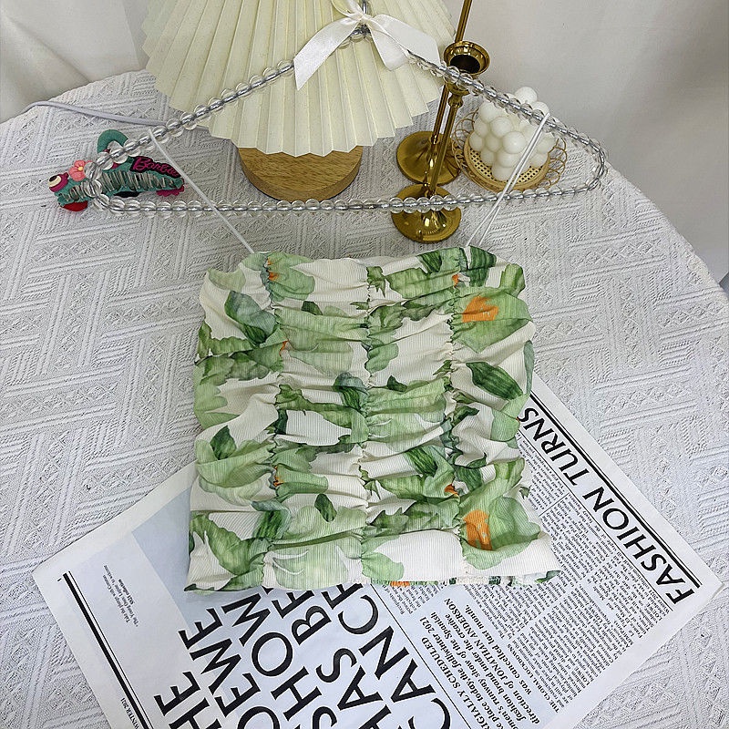 Áo Hai Dây Dáng Ôm Phong Cách Retro