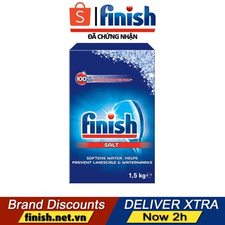 Muối rửa bát Finish làm mềm nước