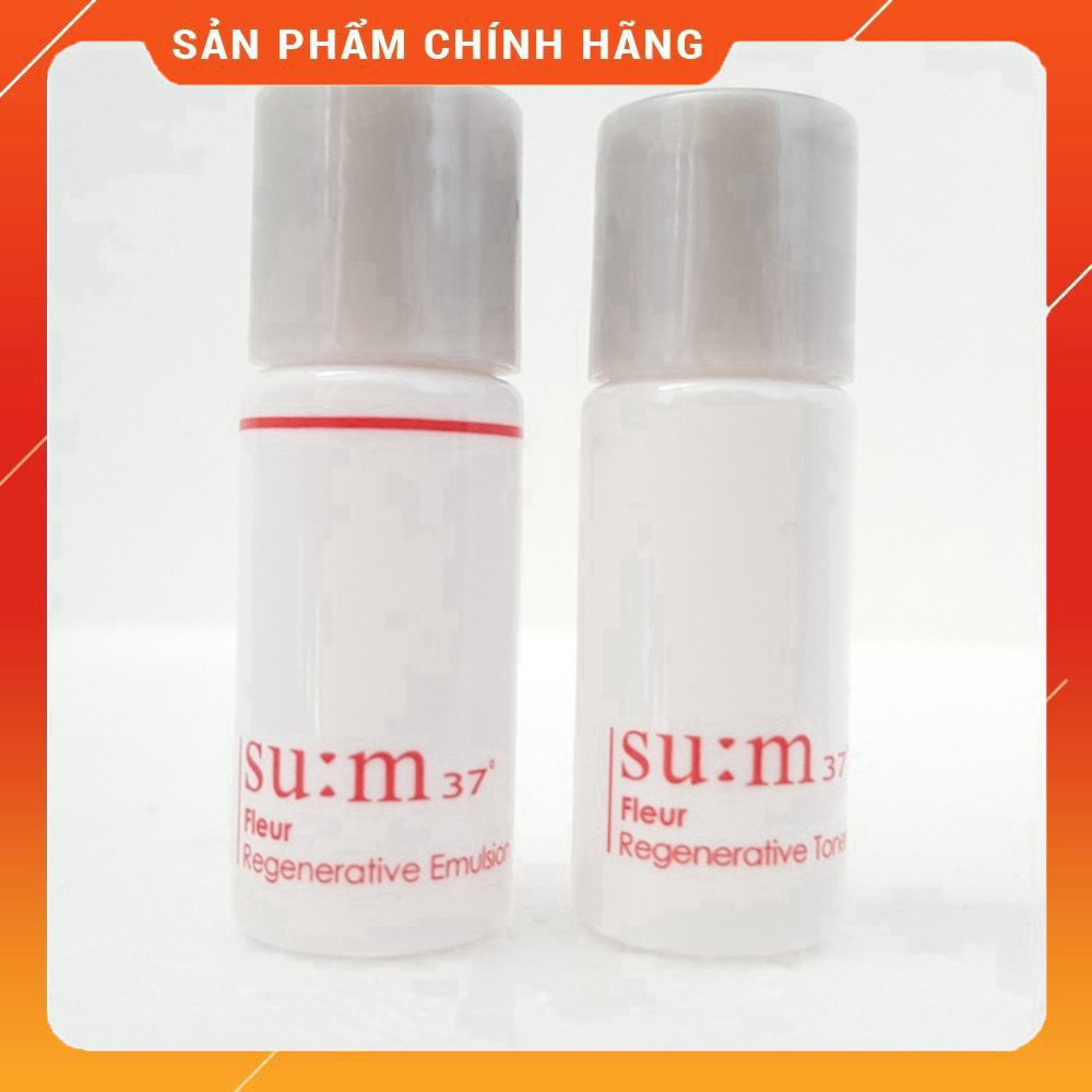 Cặp nước Hoa Hồng + Sữa Dưỡng Su:m37 Đỏ Fleur Regenerative 5ml.