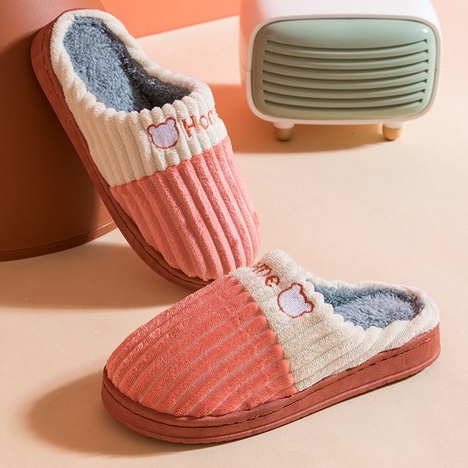Dép bông, dép lông chữ Home đi trong nhà mùa đông ấm áp CUTE ACCESSORIES TOP 1 A146