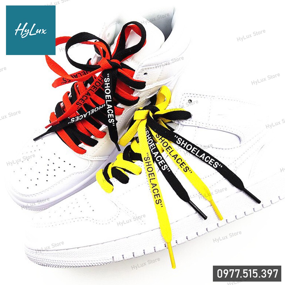 [25 màu] Dây giày Jordan 1 SHOELACE OFFWHITE (12 màu đầu)