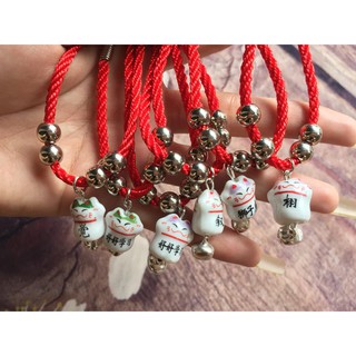 Vòng tay xoắn nhật mèo gốm