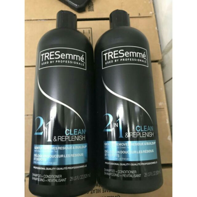 Dầu gội xả Tresemme 2in1 Clean & Replenish Shampoo & Conditioner 828ml
