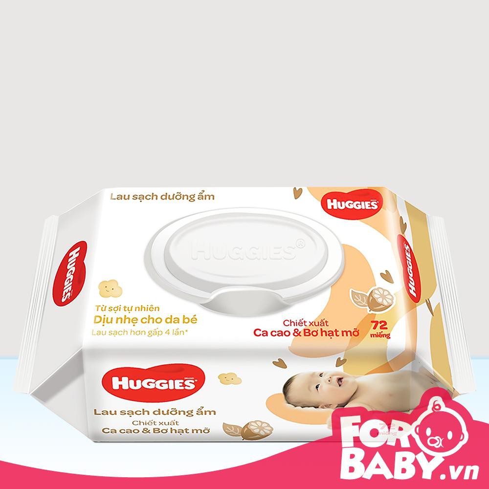 Khăn ướt huggies Cacao và bơ hạt mỡ 72 miếng