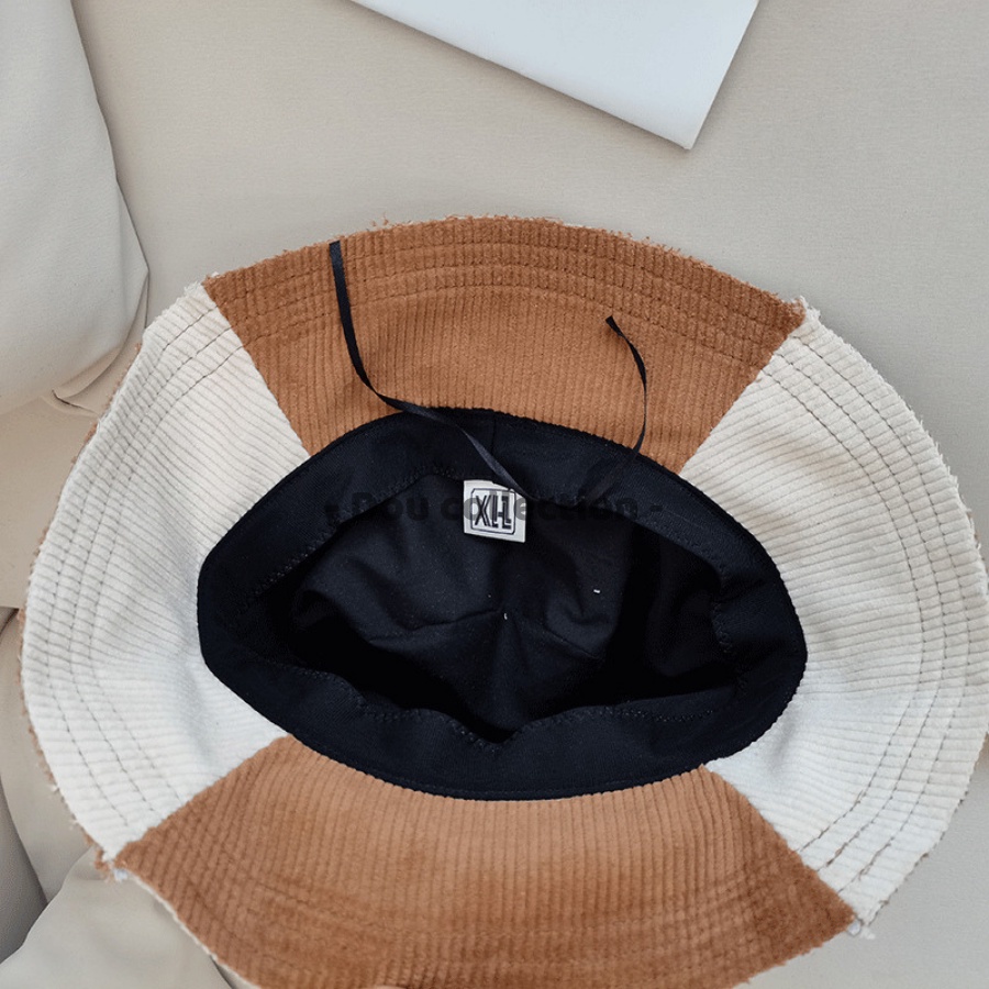 [Nowship2h] Mũ Nón Bucket Retro Unisex Vành Ngắn Phôi 2 Màu Phong Cách Hàn Quốc - Chất Liệu Nhung - Mã NV034