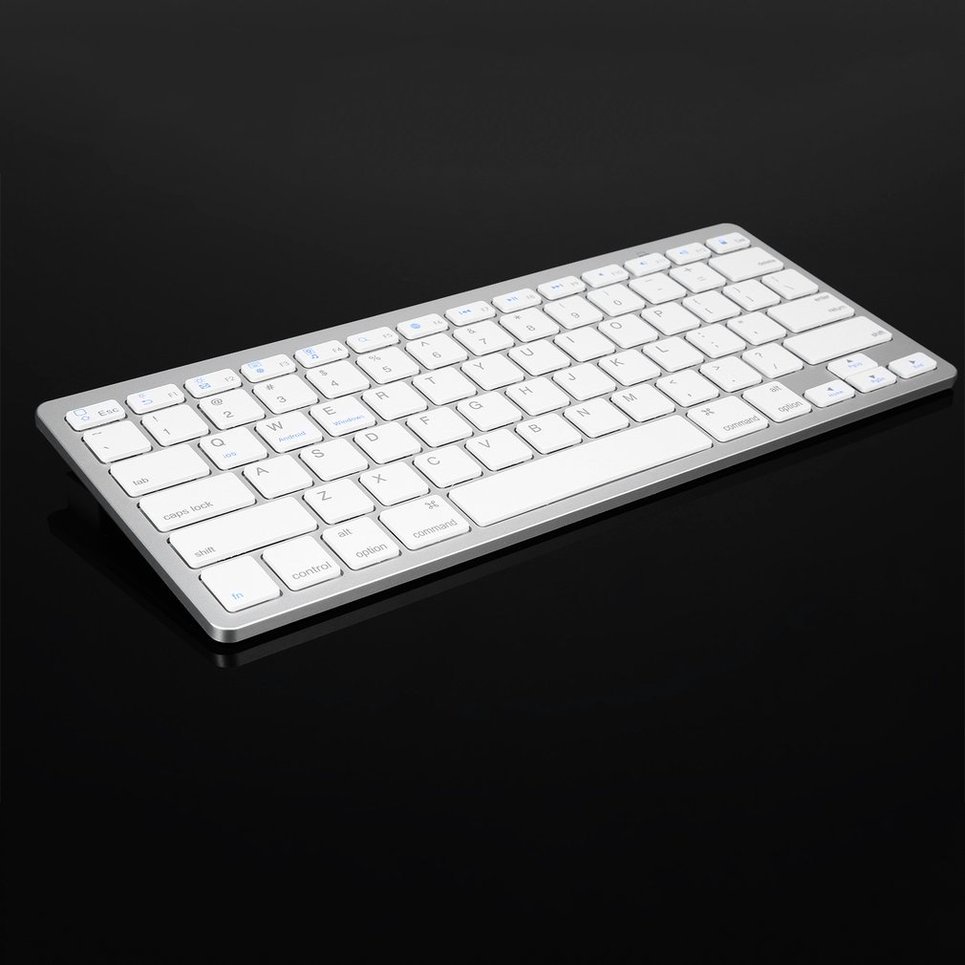 Silver Ultra-slim Wireless Keyboard Suitable For Air For Ipad Mini For Mac