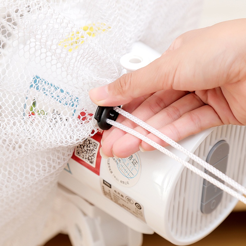 Lưới vải bọc lồng quạt có dây rút chống bụi và bảo vệ bé an toàn chống kẹp tay