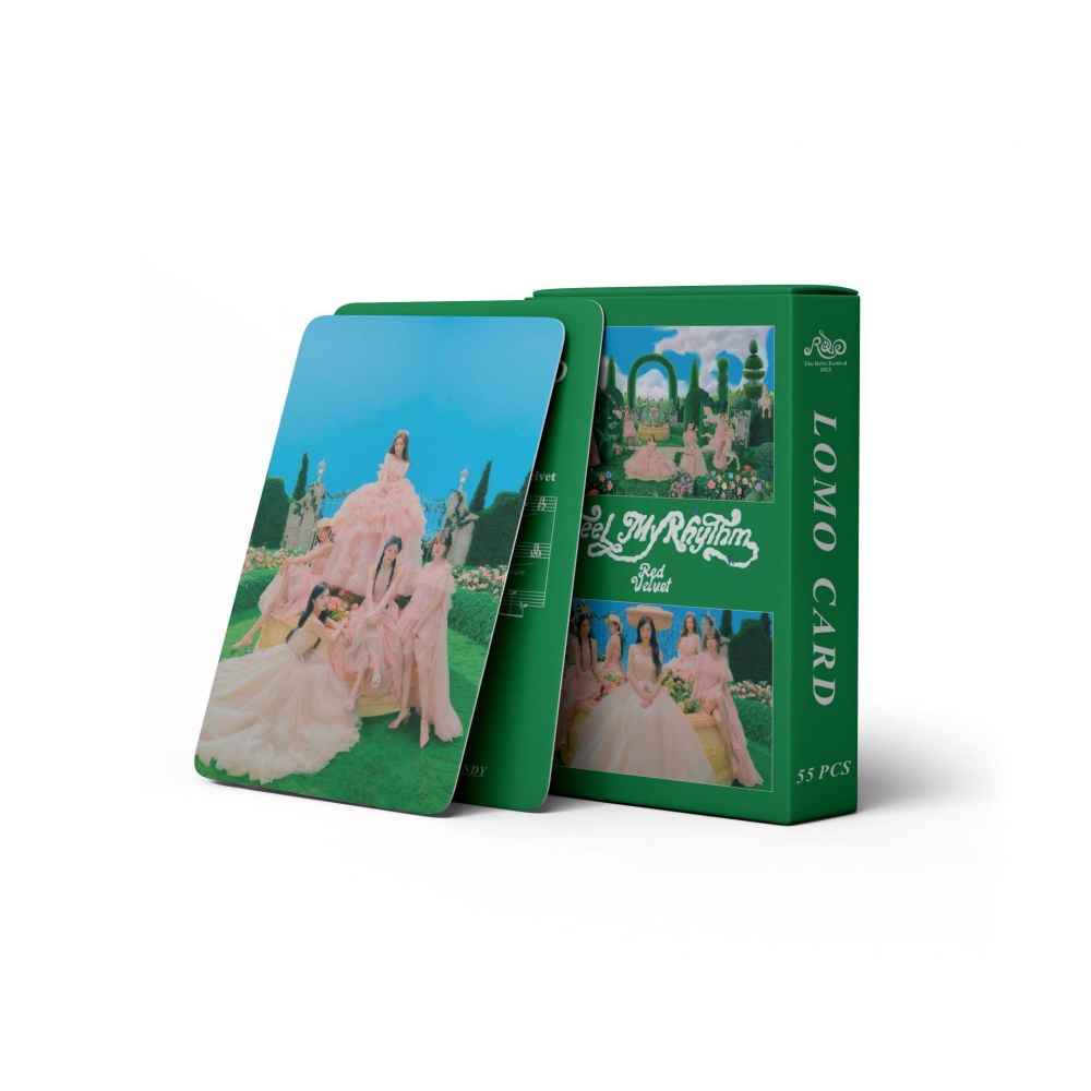 Set 55 Tấm Thẻ Ảnh Lomo In Hình Nhóm Nhạc Red Velvet 2022