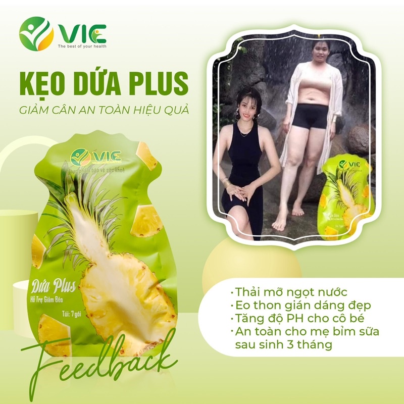Kẹo dứa giảm cân chính hãng, dũng sĩ diệt mỡ