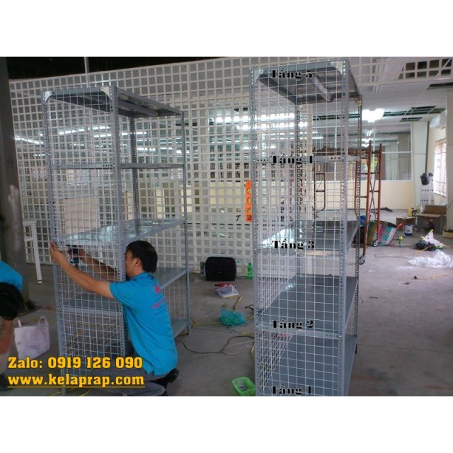 Ke góc  - Dùng bắt kệ sắt V2x2 - Sử dụng ốc kệ M6x12.