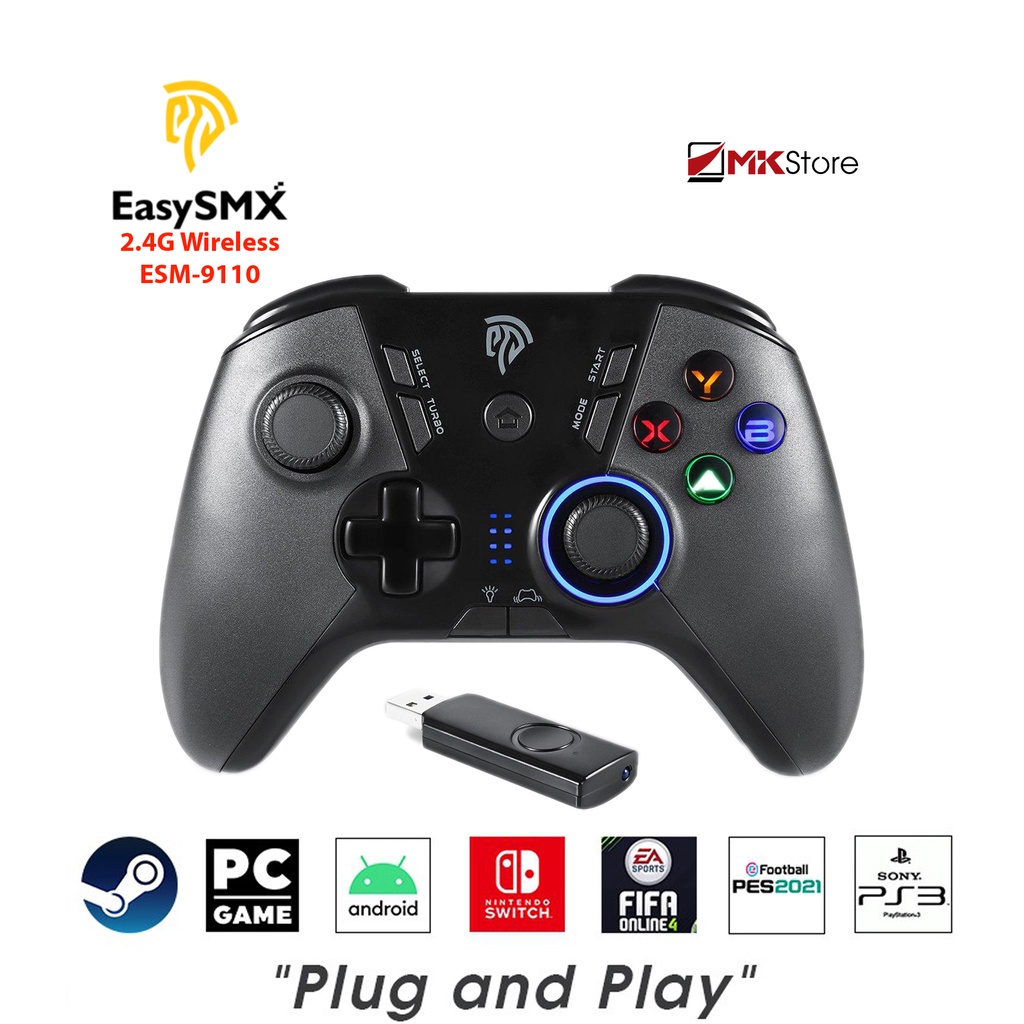 Tay cầm chơi game không dây EasySMX ESM 9110 2.4G Wireless Gaming Controller