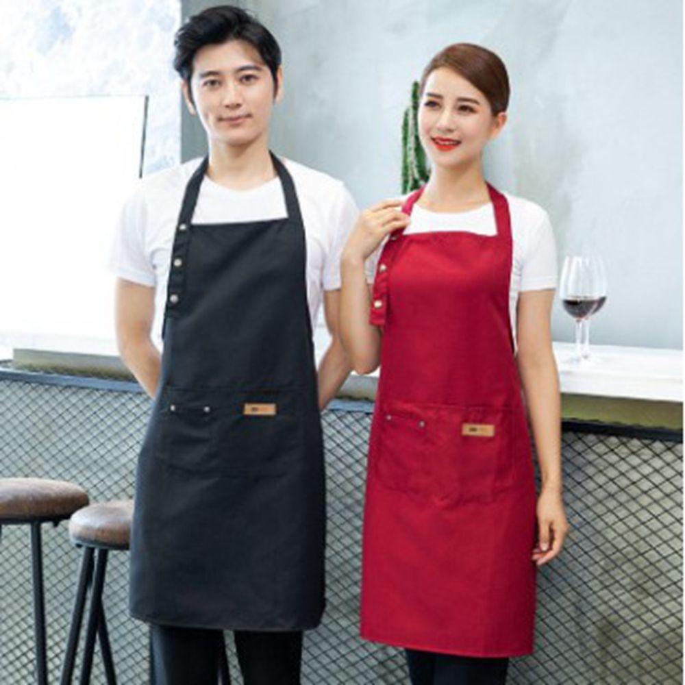 Tạp Dề Nấu Ăn Màu Sắc Tinh Khiết Chống Bẩn Cho Nhà Bếp / Quán Cà Phê / Phục Vụ