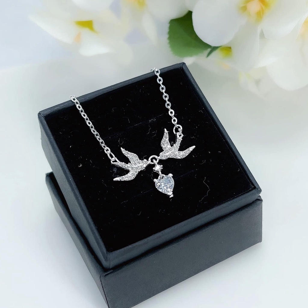 Vòng cổ nữ bạc PANSY hình chim én may mắn - Dây chuyền bạc ta thật đẹp cao cấp