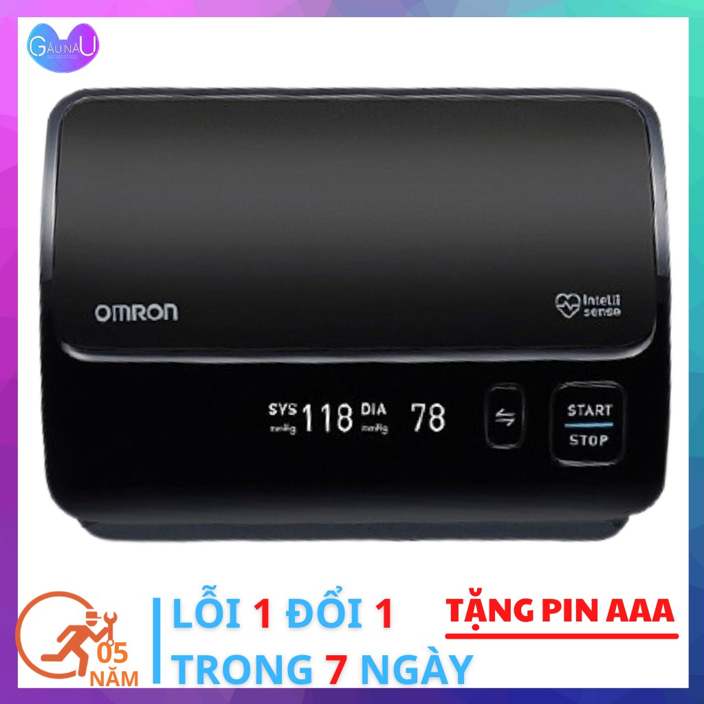 Máy Đo Huyết Áp Omron Hem 7600T Tự Động, Không Dây, Kết Nối Bluetooth Xoay 360 Độ Thế Hệ Mới