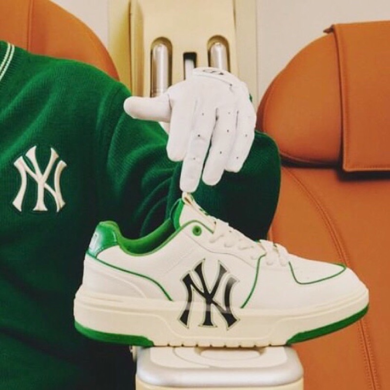 Giày thể thao đế cao trắng đen Linear m. lb