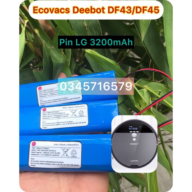 PIN LG 3200mhA( CHÍNH HÃNG_BH 6 Tháng) NÂNG CẤP CHO ROBOT ECOVAS DEEBOT DF43/45