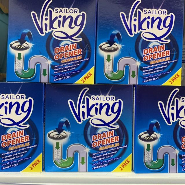 Bột thông tắc cống Viking hộp 2 gói