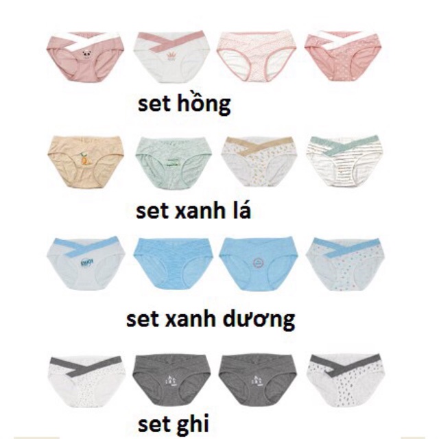 Set 4 quần lót bầu siêu xinh