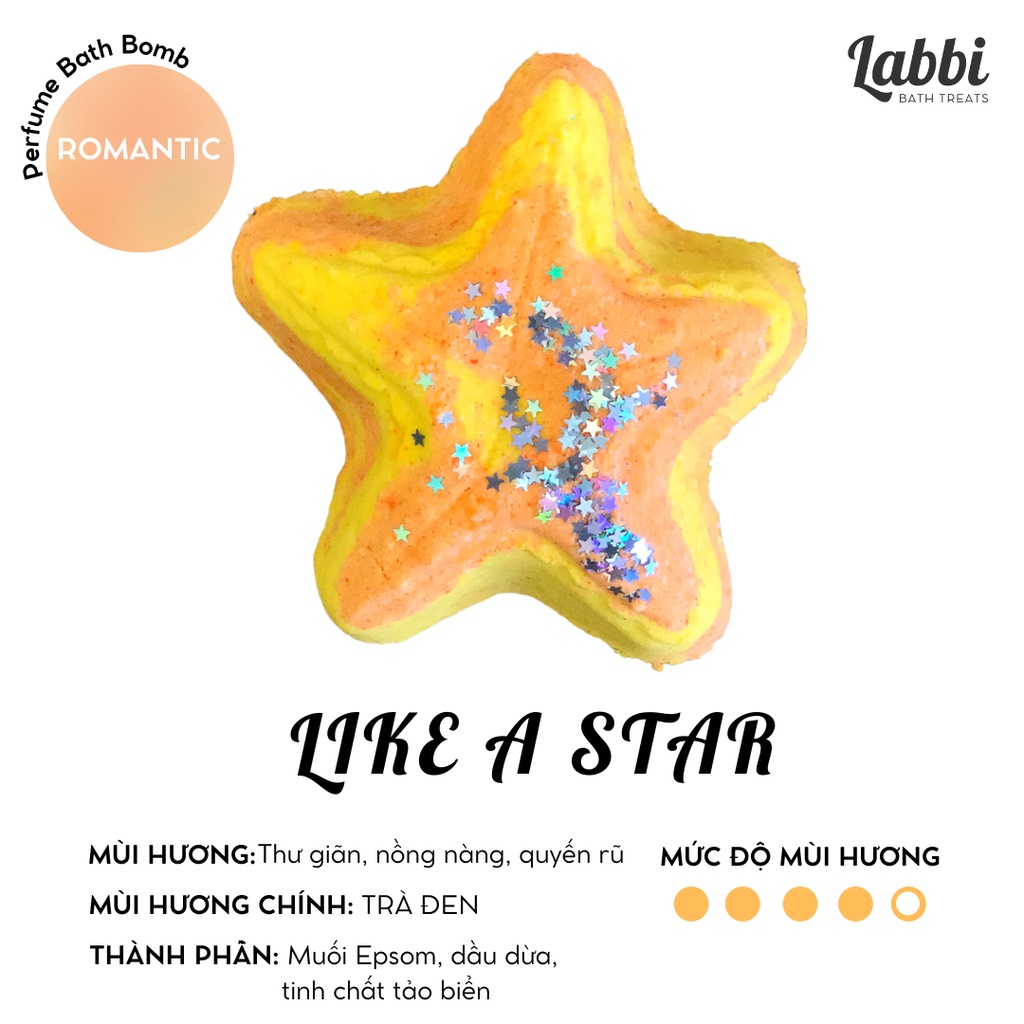 LIKE A STAR [Labbi] Bath bomb / Viên sủi bồn tắm / Bom tắm