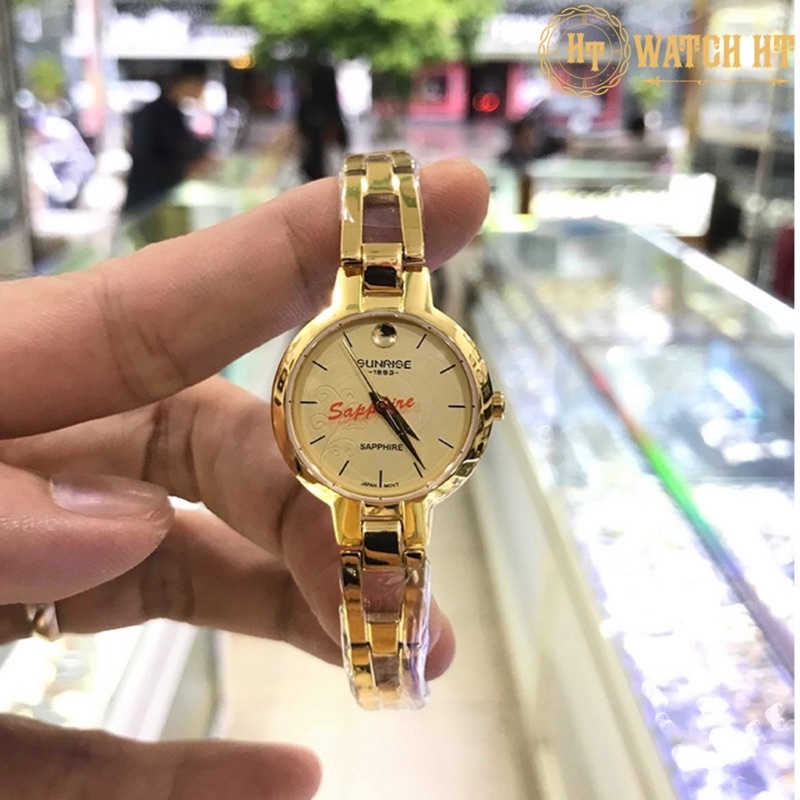 Đồng hồ nữ SUNRISE 9927SA full hộp chính hãng, kính Sapphire chống xước, chống nước