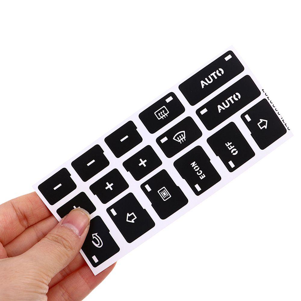 1 Miếng Dán Nút Điều Khiển Điều Hòa Xe Hơi AC Màu Đen