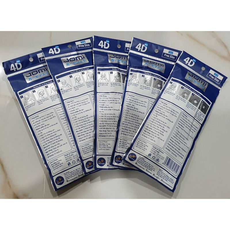 Khẩu trang KF94 cao cấp JOMI . Made in Việt Nam. Có màng lọc chuẩn N95.