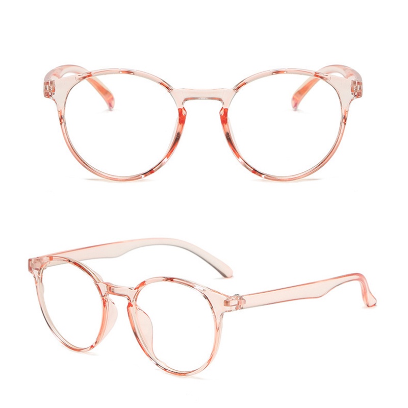 Trong Suốt Mắt Kính Gọng Tròn Thời Trang Cho Nam Nữ