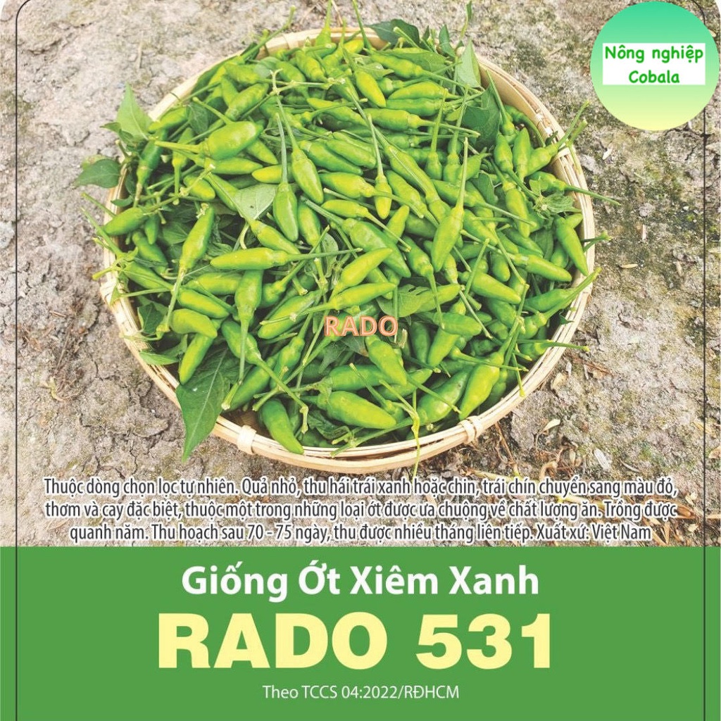 Hạt Giống Ớt Xiêm Xanh  0.2gr