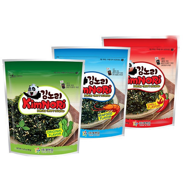 (3 vị) Rong biển ăn liền Kimnori gói 40gr Hàn Quốc