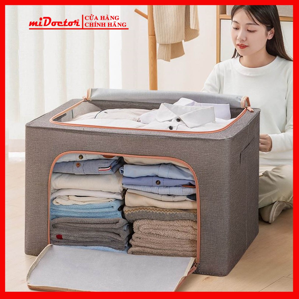 Túi Đựng Chăn Màn Khung Sắt Nhật Bản miDoctor Kích Thước Cỡ Đại XL 60 x 42 x 40cm