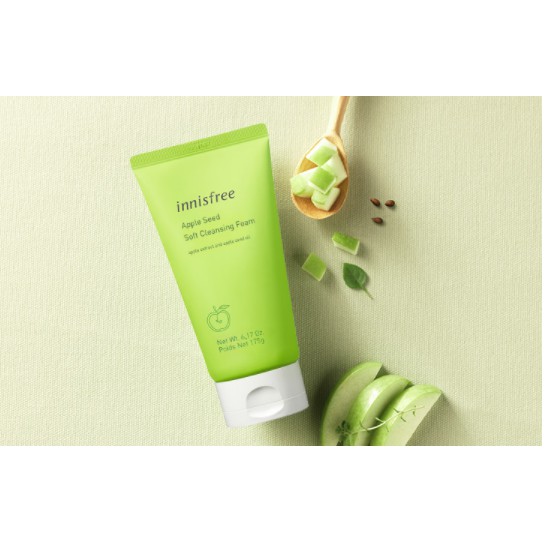 Sữa rửa mặt táo xanh Innisfree Apple Seed Soft Cleansing Foam | BigBuy360 - bigbuy360.vn