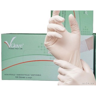 Găng tay Vglove không bột,hộp 100 chiếc