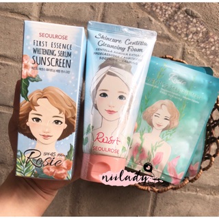 Combo Chống Nắng, Sữa Rửa Mặt, Mặt Nạ Rosie Rosa Seoul Rose
