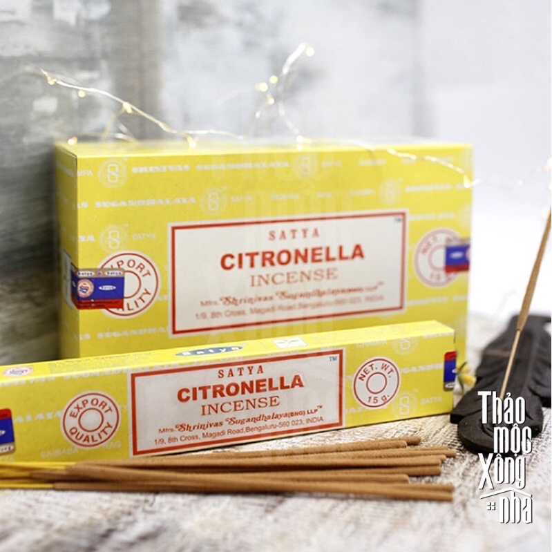 Citronella SATYA Hương Chanh, Sả Thư giãn - THẢO MỘC XÔNG NHÀ
