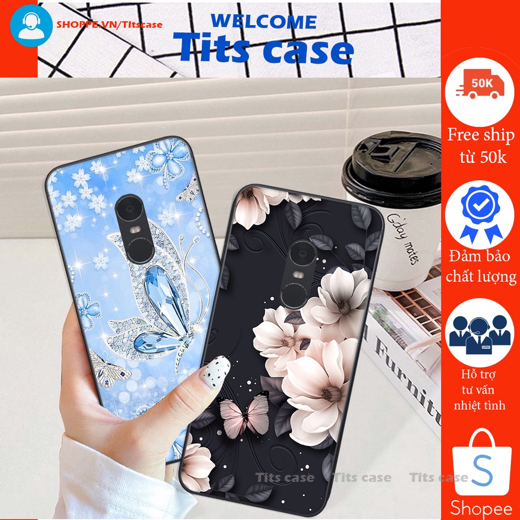 Ốp lưng  Xiaomi REDMI NOTE 4 / NOTE 4X / REDMI 5 PLUS in hình thiên nga,hoa may mắn, đặc sắc ĐỘC - LẠ - BỀN